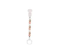Nattou Corrente Chupeta Silicone Rosa Branca e Bege 1ud