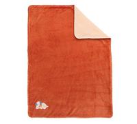 Nattou Couverture Douce Supersoft Chien Jim, 75 x 100 cm, Jim Et Bob, Orange