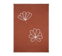 Nattou Couverture en Tricot, 100% Coton (Tricot), Réversible, 100 x 75 cm, Susie et Bonnie, Rose/Marron