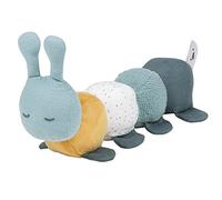 Nattou Doudou d'Activités en Coton et Polyester, Doudou Chenille avec Hochet et Couinement, Pour Nouveau-Nés et Prématurés, Environ 26 cm, Lapidou, Vert