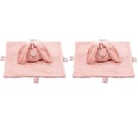 Nattou Couverture Lapin, Supersoft, 75 x 100 cm, Polyester, Lapidou, Turquoise (Lot de 2)