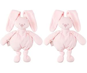 Nattou Couverture Lapin, Supersoft, 75 x 100 cm, Polyester, Lapidou, Turquoise (Lot de 2)