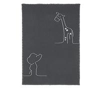 Nattou Couverture en Tricot, 100% Coton (Tricot), Réversible, 100 x 75 cm, Luna et Axel, Vert