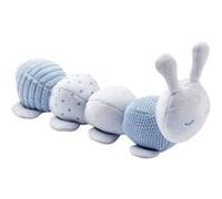 NATTOU Doudou chenille dactivites - En polyester - Bleu Bleu G