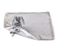 NATTOU Doudou couverture Supersoft Lapidou - 100% polyester - Gris pineapple + blanc SBD G