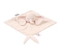 Nattou Doudou en Velours Motif éléphant - 28 x 28 cm - Polyester/Coton - pour Fan - Rose