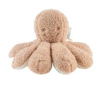 Nattou Doudou Hochet en Polyester, Pieuvre, Env. 20 cm, Teddy, Brun Clair