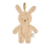 Nattou Doudou Lapin avec Porte-tétine, 100% Polyester, Motif Ourson, Beige