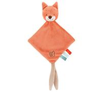 Nattou Doudou Oscar le Renard avec attache pour sucette 21 x 39 Fanny et Oscar Orange