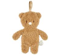 Nattou Doudou ourson avec porte-tétine, 100% polyester, marron