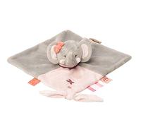 Nattou Doudou Plat Éléphant Adèle, Adèle et Valentine, 27 x 27 x 5 cm, Gris/Rose