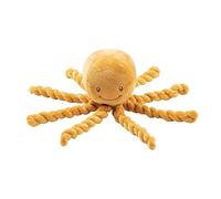 Nattou Doudou Poulpe Lapidou – 23 cm – Pour nouveau-nés et bébés prématurés – Ocre