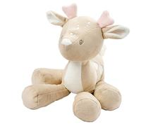 Nattou Doudou Vache cerf, Compagnon dès la Naissance, env. 30 cm, Polyester, Fan, Sable