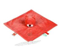 Nattou Doudou Oscar le Renard avec Attache pour Sucette, 28 x 28 cm, Fanny et Oscar, Orange