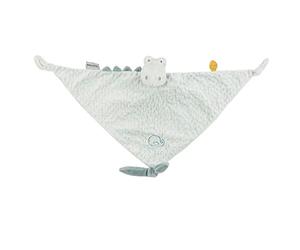 Nattou Grand Doudou en Polyester, Roméo Le Crocodile, Compagnon de Route dès la Naissance, env. 65 x 40 cm, Roméo, Jules et Sally, Bleu Clair