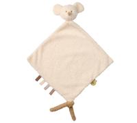 Nattou Grand Doudou Plat en Polyester, Souris, Compagnon de Route dès la Naissance, 35 x 35 cm, Teddy, Blanc