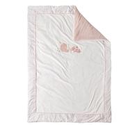 Nattou Grande Couverture Douillette pour Bébé en Coton et Polyester, Renard et Lapin, à Motif réversible, 135 x 100 cm, Alice et Pomme, Rose