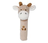Nattou Hochet Stick Girafe Luna en Polyester, Avec Couinement, Environ 16 cm, Luna et Axel, Beige/Blanc