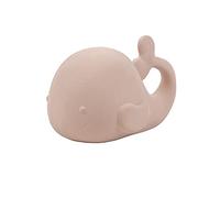 Nattou Jouet de Bain en Caoutchouc 100% Naturel, Jouet Baleine pour la Baignoire, Sans BPA, Silicone, Rose