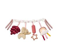 Nattou Lapidou Arche de Jeu - Arche d’activités - dès la Naissance - Spirale d'activité bébé - Compatible avec Toutes Les poussettes ou landaus - Rose poudré