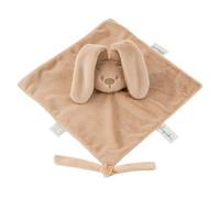 Nattou Lapidou Doudou 27 x 27 cm - Doudou Bebe Lapin - Cadeau Bebe - Cadeau Naissance Fille et garçon - Couleur Beige Chaud