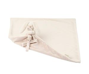 Nattou Lapidou Doudou Couverture 50 x 50cm - Couverture Bebe - Couverture Doudou Lapin - Cadeau Naissance Fille et garçon- Couleur Sable