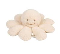 Nattou Lapidou Doudou Pieuvre en Peluche avec hochet - Doudou Poulpe pour Nouveau-nés - Polyester - 25 cm - Sable