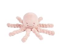 Nattou Lapidou Doudou Pieuvre Peluche avec hochet - Doudou Poulpe pour Nouveau-nés - Polyester - 25 cm - Rose poudré
