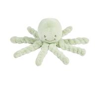 Nattou Lapidou Doudou Pieuvre Peluche - Doudou Poulpe pour Nouveau-nés - Polyester - 22 cm - Vert Tendre