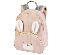 Nattou Lapidou Sac à dos Lapin - sac à dos en peluche pour enfant - sac à dos doudou - velours côtelé - 28 cm - Couleur sable