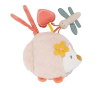 Nattou Livre d'éveil pour Enfants en polyester et velours, Hérisson Zoë, avec Activités, env. 14 x 14 cm, Mila, Zoë et Lana, Coloré