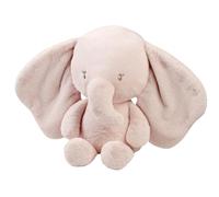 Nattou Maxi Doudou éléphant en Peluche à Poils Longs, Compagnon dès la Naissance, env. 60 cm, Polyester, fanfan, Rose