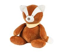 Nattou Maxi Peluche/Doudou, Boris Le Panda Rouge, Compagnon de Route dès la Naissance, env. 75 cm, Végétalien, Boris & Jungo, Orange
