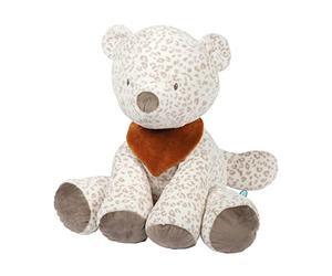 Nattou Maxi Peluche/Doudou, Jungo le léopard des neiges, Compagnon de route dès la Naissance, env. 75 cm, Végétalien, Boris & Jungo, Blanc