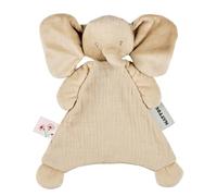 Nattou Mini Doudou éléphant, Compagnon dès la Naissance, env. 25 cm, en Polyester/Coton, pour Fan, Sable
