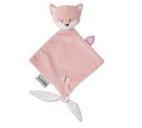 Nattou Mini-Doudou Plat en Polyester, Alice Le Renard, Compagnon de Route dès la Naissance, Env. 28 cm, Alice et Pomme, Rose