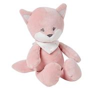 Nattou Mini-Peluche en polyester, Alice Le Renard, Hochet intégré, Env. 20 cm, Alice et Pomme, Rose