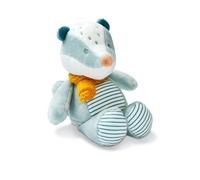 Nattou Mini-Peluche en Polyester, Blaireau Felix en Peluche pour Nouveau-nés et prématurés, hochet intégré, env. 20 cm, Felix et Leo, Bleu Clair