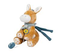 Nattou Mini peluche Musicale en polyester, avec Musique, âne Leo, Env. 23 cm, Felix et Leo, Beige