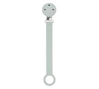 Nattou Pacifier Clip with Universal Holder Silicone, 21 cm, Light sage green
