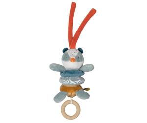 Nattou Peluche Active à Suspendre en Polyester, avec Fonction Vibration, Blaireau Felix, Collection Felix et Leo, Bleu Clair