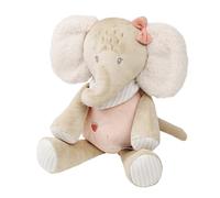 Nattou Peluche Éléphant, Compagnon de Route dès la Naissance, env. 29 cm, Polyester, Flo, Oli & Ernest, Oli Pink
