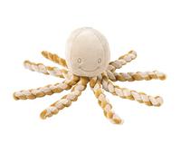 Nattou Peluche Doudou Poulpe Lapidou – Polyester – 28 cm – Pour nouveau-nés et prématurés – Caramel