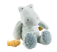 Nattou Peluche en Polyester, Roméo Le Crocodile, Compagnon de Route dès la Naissance, env. 32 cm, Roméo, Jules et Sally, Beige