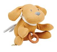 Nattou Peluche Musicale, Chien Charlie, avec Boîte à Musique intégrée, 30 cm, Végétalien, Jacquard, Coton/Polyester, Caramel