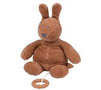 Nattou Peluche Musicale en Coton et Polyester (Tissu Éponge), Lapin Bonnie, Berceuse "La-Le-Lu", Environ 28 cm, Susie et Bonnie, Marron