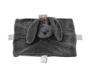 Nattou Petit Doudou Lapin Lapidou, Compagnon dès la Naissance, 26 x 26 cm, Gris Anthracite