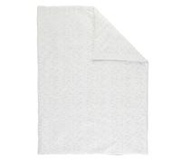 Nattou Petite Couverture douillette pour Bébé en coton et polyester, Env. 100 cm, Flo, Oli & Ernest, Blanc