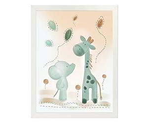 Nattou Poster avec cadre 40 x 30 cm
