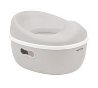 Nattou Potty Pot Évolutif 3 en 1 pour Bébé, Pot + Tabouret + Siège de Toilette pour Enfants, Apprentissage Facile de la Propreté, Environ 34 cm, De 18 mois à 4 ans environ, Vegan, Care, Plastique, Beige clair